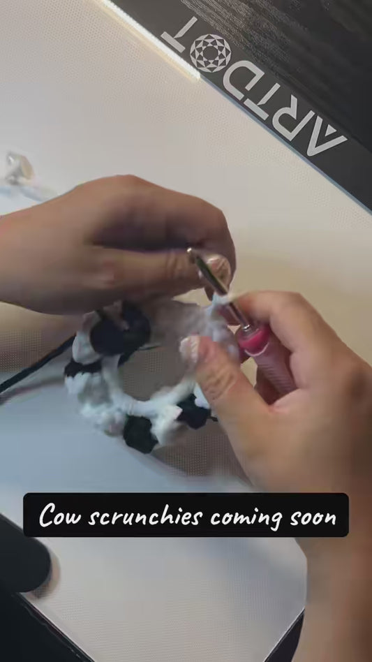 Cow scrunchie